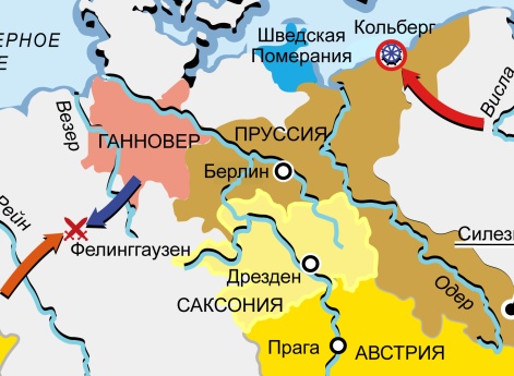 Семилетняя война 1756–1763 гг. Карта кампании 1761 г.