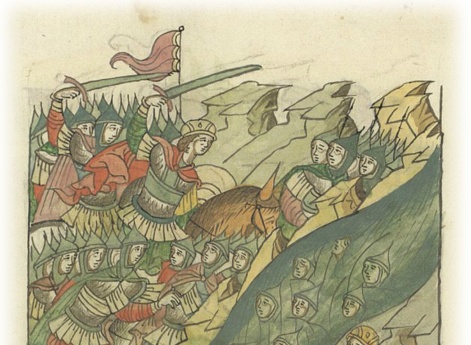 Князь Георгий Всеволодович догоняет рязанского князя Изяслава Владимировича у реки Дроздны, избивает и берет в плен его дружину. 