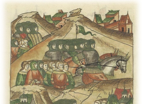 Немцы и чудь с большим пленом возвращаются к себе, возложив дань на города.