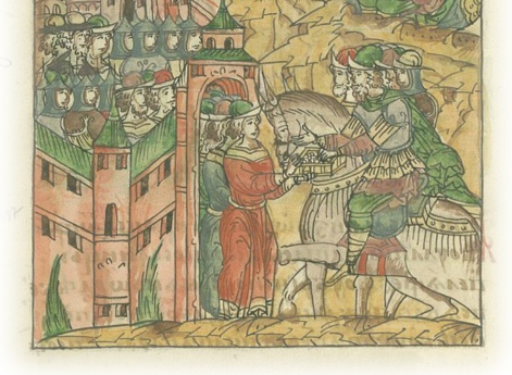 Ордынский князь Едыгей, вынужденный срочно ехать в Орду по приказу царя Булат-Салтана, мирится с москвичами, взяв выкуп в 3000 рублей.