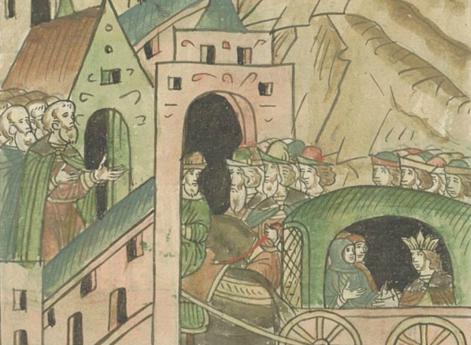 Свадьба великого князя Ивана Васильевича. Легат Антоний и царевна Софья приходят в Москву.