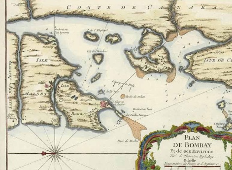 План острова Бомбей и прилегающих территорий