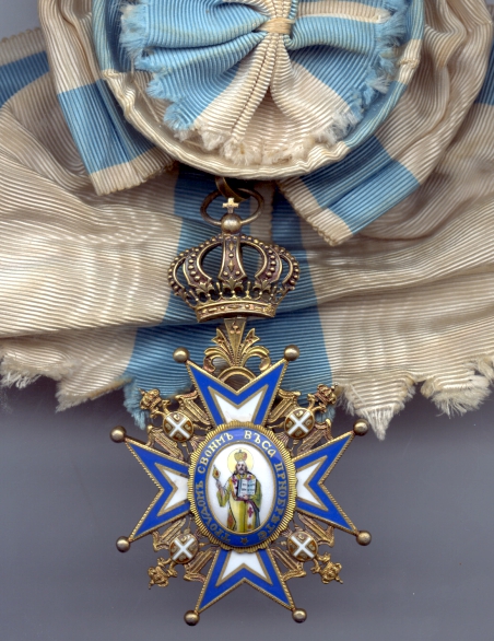 Мережковский награждается орденом Святого Саввы первой степени