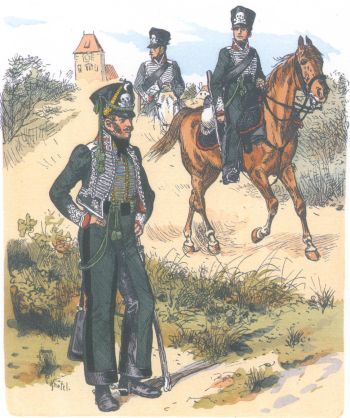Пруссия. Егеря-добровольцы 1-го Лейб-гусарского полка (1813-14)