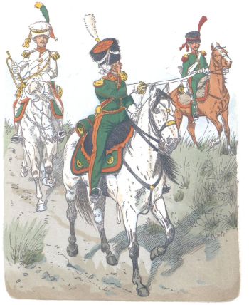 Гц. Варшавское. 5-й конно-егерский полк. Элитная рота (1812) 