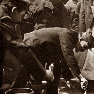 Первый камень памятника великому вождю и учителю всемирного пролетариата Карлу Марксу