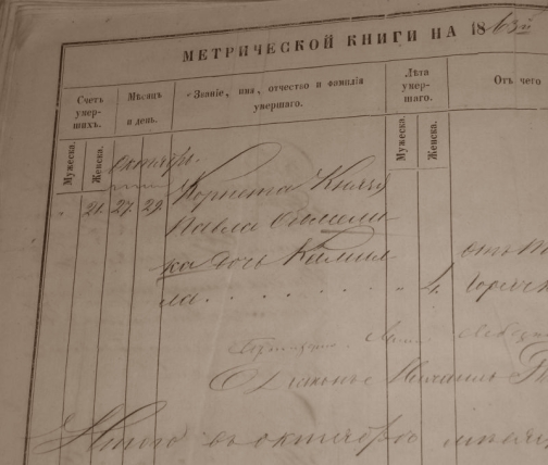 Крещен незаконнорожденный сын дворянской девицы Елисаветы Ивановой 