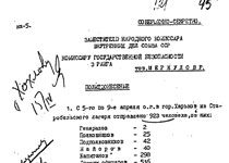 Политдонесение С.В. Нехорошева и Н.А. Воробьева В.Н. Меркулову