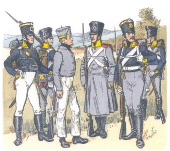 Пруссия. 1-й и 2-й Силезские пехотные полки (1812-14)